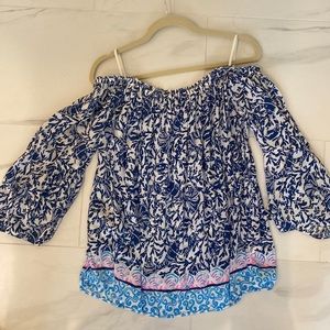 Lilly Pulitzer Sz Large off the shoulder top